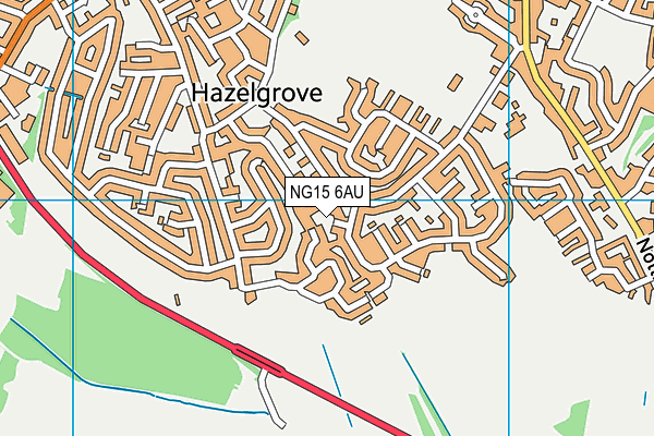 NG15 6AU map - OS VectorMap District (Ordnance Survey) NG15 6AU map - OS VectorMap District (Ordnance Survey)