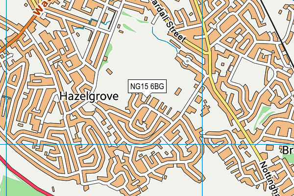 NG15 6BG map - OS VectorMap District (Ordnance Survey) NG15 6BG map - OS VectorMap District (Ordnance Survey)