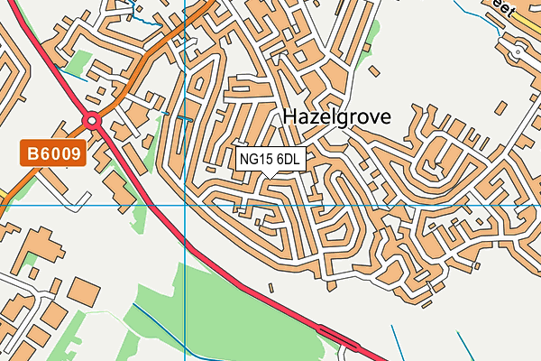 NG15 6DL map - OS VectorMap District (Ordnance Survey)