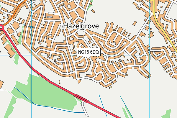 NG15 6DQ map - OS VectorMap District (Ordnance Survey) NG15 6DQ map - OS VectorMap District (Ordnance Survey)
