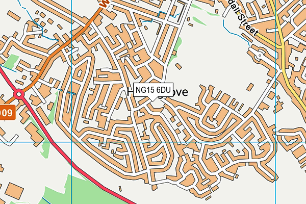 NG15 6DU map - OS VectorMap District (Ordnance Survey) NG15 6DU map - OS VectorMap District (Ordnance Survey)