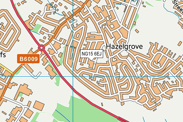 NG15 6EJ map - OS VectorMap District (Ordnance Survey) NG15 6EJ map - OS VectorMap District (Ordnance Survey)