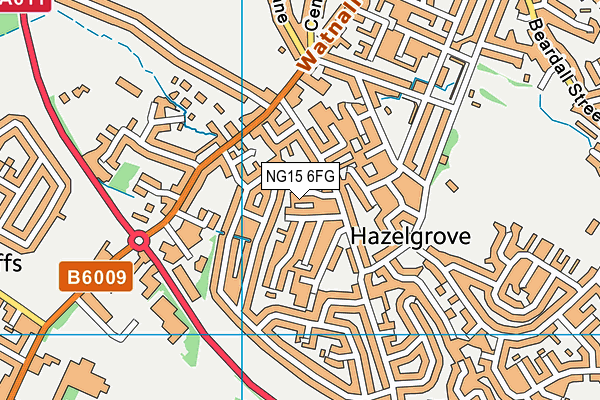 NG15 6FG map - OS VectorMap District (Ordnance Survey) NG15 6FG map - OS VectorMap District (Ordnance Survey)