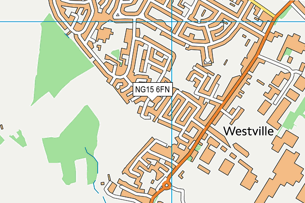 NG15 6FN map - OS VectorMap District (Ordnance Survey) NG15 6FN map - OS VectorMap District (Ordnance Survey)