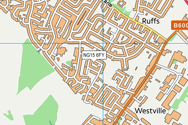 NG15 6FY map - OS VectorMap District (Ordnance Survey) NG15 6FY map - OS VectorMap District (Ordnance Survey)