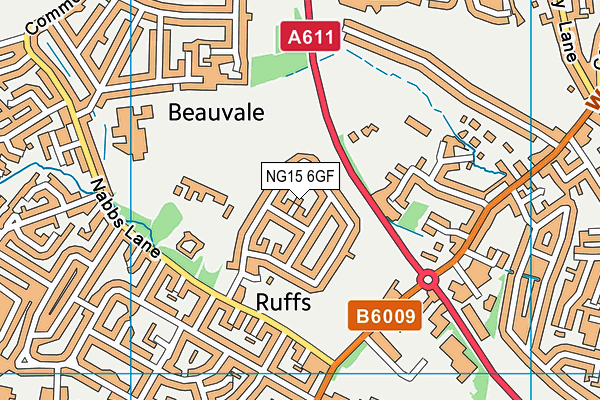 NG15 6GF map - OS VectorMap District (Ordnance Survey) NG15 6GF map - OS VectorMap District (Ordnance Survey)