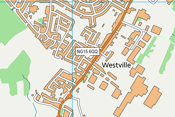 NG15 6GQ map - OS VectorMap District (Ordnance Survey) NG15 6GQ map - OS VectorMap District (Ordnance Survey)