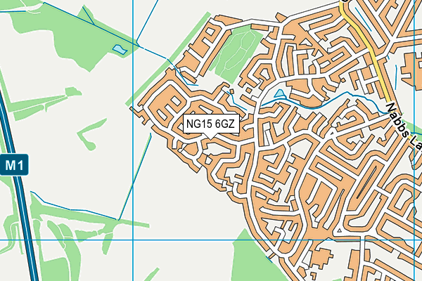 NG15 6GZ map - OS VectorMap District (Ordnance Survey) NG15 6GZ map - OS VectorMap District (Ordnance Survey)