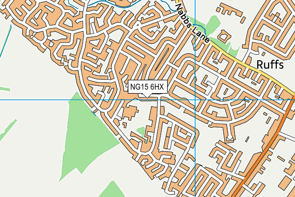 NG15 6HX map - OS VectorMap District (Ordnance Survey) NG15 6HX map - OS VectorMap District (Ordnance Survey)