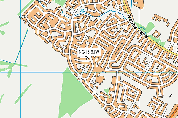 NG15 6JW map - OS VectorMap District (Ordnance Survey) NG15 6JW map - OS VectorMap District (Ordnance Survey)