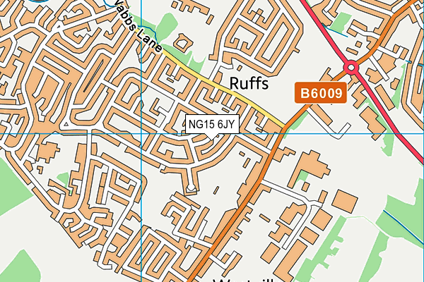 NG15 6JY map - OS VectorMap District (Ordnance Survey)