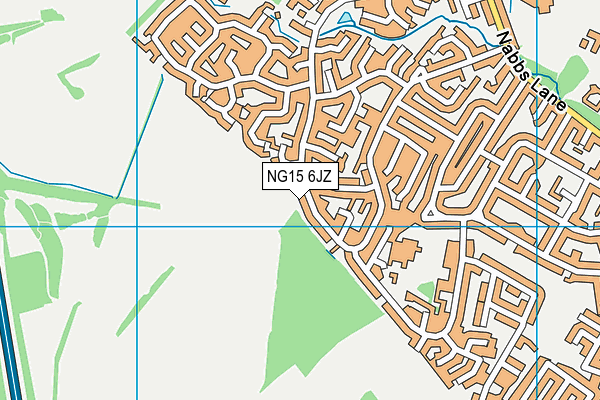 NG15 6JZ map - OS VectorMap District (Ordnance Survey) NG15 6JZ map - OS VectorMap District (Ordnance Survey)