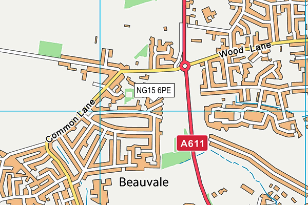 NG15 6PE map - OS VectorMap District (Ordnance Survey) NG15 6PE map - OS VectorMap District (Ordnance Survey)