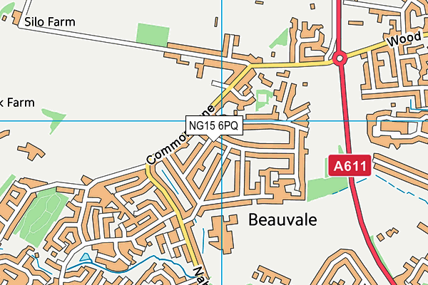 NG15 6PQ map - OS VectorMap District (Ordnance Survey) NG15 6PQ map - OS VectorMap District (Ordnance Survey)