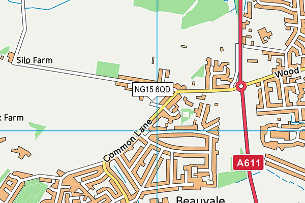 NG15 6QD map - OS VectorMap District (Ordnance Survey) NG15 6QD map - OS VectorMap District (Ordnance Survey)