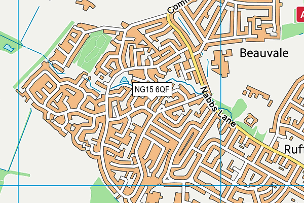 NG15 6QF map - OS VectorMap District (Ordnance Survey) NG15 6QF map - OS VectorMap District (Ordnance Survey)