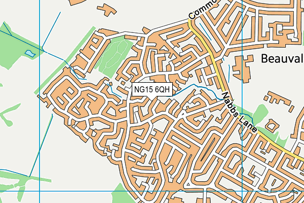 NG15 6QH map - OS VectorMap District (Ordnance Survey) NG15 6QH map - OS VectorMap District (Ordnance Survey)