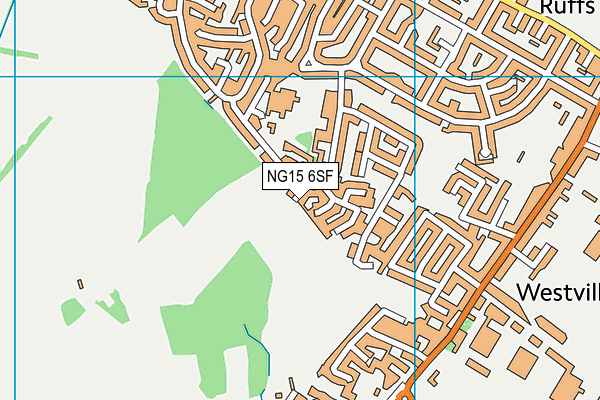 NG15 6SF map - OS VectorMap District (Ordnance Survey) NG15 6SF map - OS VectorMap District (Ordnance Survey)