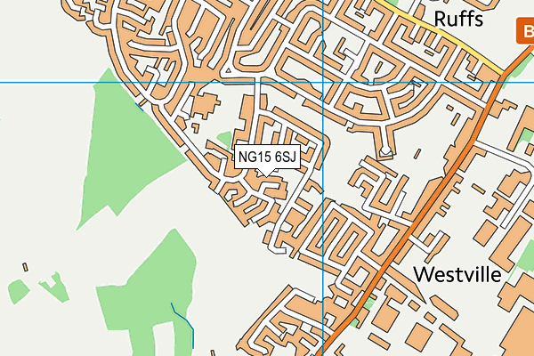 NG15 6SJ map - OS VectorMap District (Ordnance Survey) NG15 6SJ map - OS VectorMap District (Ordnance Survey)