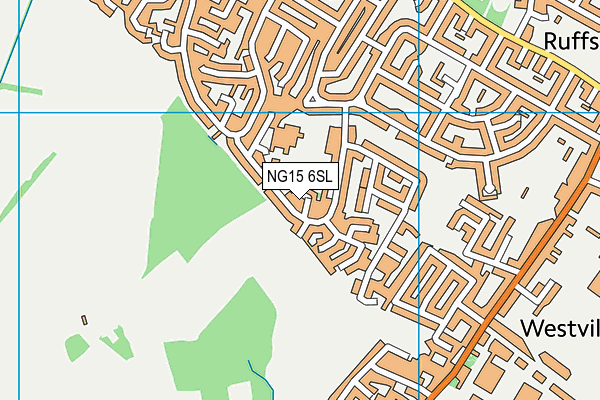 NG15 6SL map - OS VectorMap District (Ordnance Survey) NG15 6SL map - OS VectorMap District (Ordnance Survey)