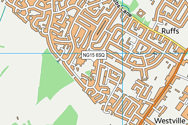 NG15 6SQ map - OS VectorMap District (Ordnance Survey) NG15 6SQ map - OS VectorMap District (Ordnance Survey)