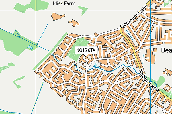 NG15 6TA map - OS VectorMap District (Ordnance Survey) NG15 6TA map - OS VectorMap District (Ordnance Survey)