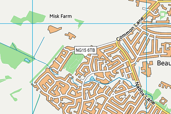 NG15 6TB map - OS VectorMap District (Ordnance Survey) NG15 6TB map - OS VectorMap District (Ordnance Survey)