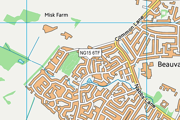 NG15 6TF map - OS VectorMap District (Ordnance Survey) NG15 6TF map - OS VectorMap District (Ordnance Survey)