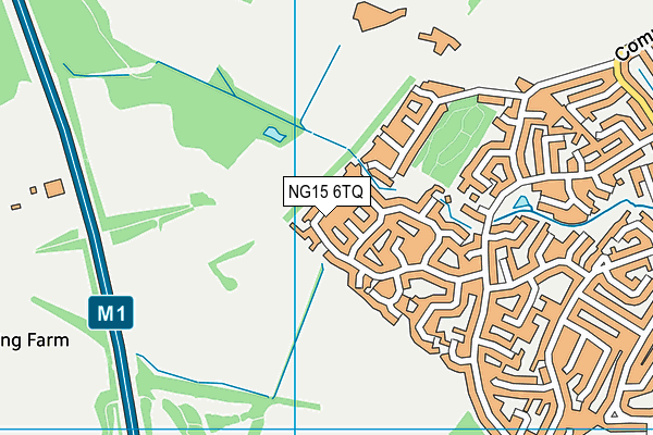 NG15 6TQ map - OS VectorMap District (Ordnance Survey) NG15 6TQ map - OS VectorMap District (Ordnance Survey)