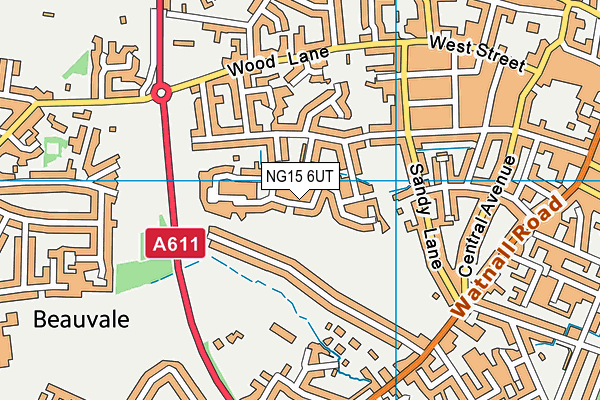 NG15 6UT map - OS VectorMap District (Ordnance Survey) NG15 6UT map - OS VectorMap District (Ordnance Survey)