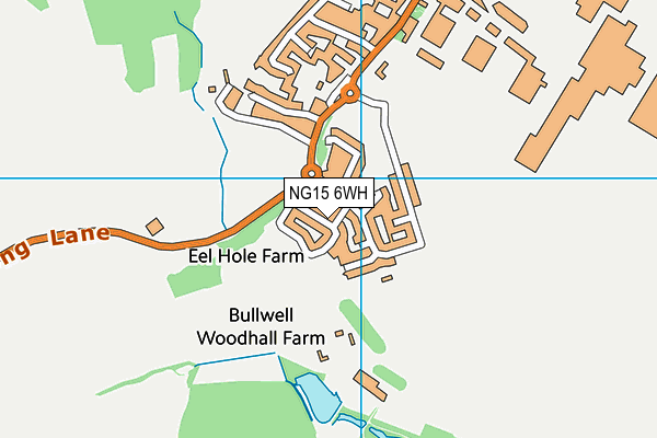 NG15 6WH map - OS VectorMap District (Ordnance Survey) NG15 6WH map - OS VectorMap District (Ordnance Survey)
