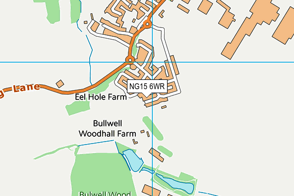 NG15 6WR map - OS VectorMap District (Ordnance Survey)