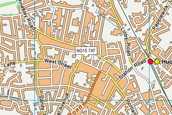 NG15 7AT map - OS VectorMap District (Ordnance Survey) NG15 7AT map - OS VectorMap District (Ordnance Survey)