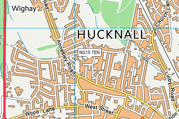 NG15 7EN map - OS VectorMap District (Ordnance Survey) NG15 7EN map - OS VectorMap District (Ordnance Survey)