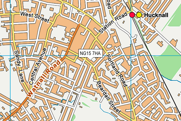 NG15 7HA map - OS VectorMap District (Ordnance Survey) NG15 7HA map - OS VectorMap District (Ordnance Survey)