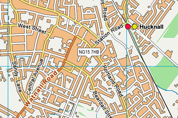 NG15 7HB map - OS VectorMap District (Ordnance Survey) NG15 7HB map - OS VectorMap District (Ordnance Survey)