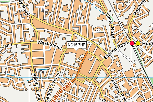 NG15 7HF map - OS VectorMap District (Ordnance Survey) NG15 7HF map - OS VectorMap District (Ordnance Survey)
