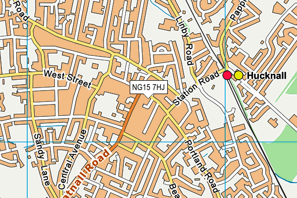 NG15 7HJ map - OS VectorMap District (Ordnance Survey) NG15 7HJ map - OS VectorMap District (Ordnance Survey)