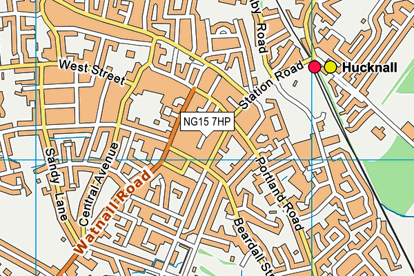 NG15 7HP map - OS VectorMap District (Ordnance Survey) NG15 7HP map - OS VectorMap District (Ordnance Survey)