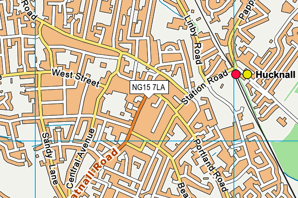 NG15 7LA map - OS VectorMap District (Ordnance Survey) NG15 7LA map - OS VectorMap District (Ordnance Survey)