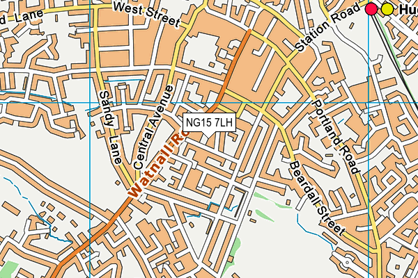 NG15 7LH map - OS VectorMap District (Ordnance Survey) NG15 7LH map - OS VectorMap District (Ordnance Survey)