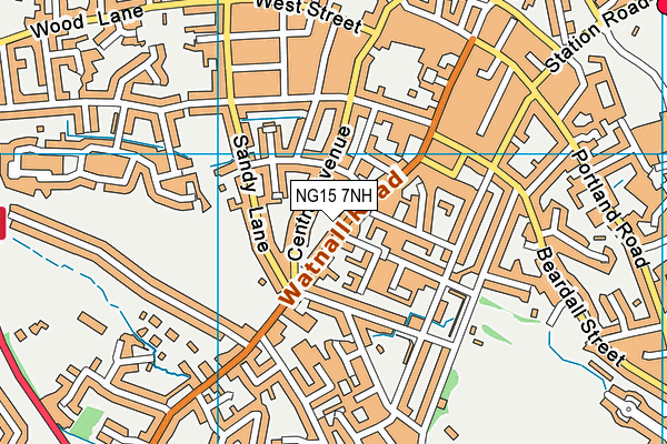 NG15 7NH map - OS VectorMap District (Ordnance Survey) NG15 7NH map - OS VectorMap District (Ordnance Survey)