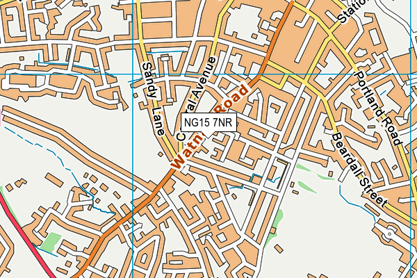 NG15 7NR map - OS VectorMap District (Ordnance Survey) NG15 7NR map - OS VectorMap District (Ordnance Survey)
