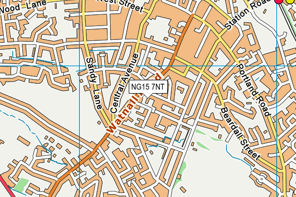 NG15 7NT map - OS VectorMap District (Ordnance Survey) NG15 7NT map - OS VectorMap District (Ordnance Survey)