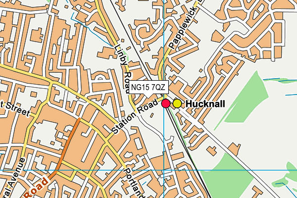 NG15 7QZ map - OS VectorMap District (Ordnance Survey) NG15 7QZ map - OS VectorMap District (Ordnance Survey)