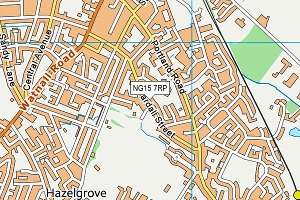 NG15 7RP map - OS VectorMap District (Ordnance Survey) NG15 7RP map - OS VectorMap District (Ordnance Survey)