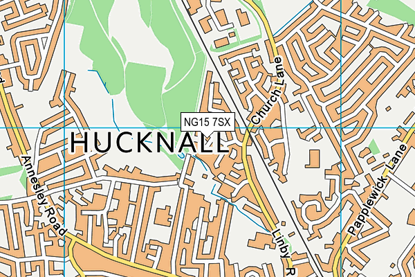 NG15 7SX map - OS VectorMap District (Ordnance Survey) NG15 7SX map - OS VectorMap District (Ordnance Survey)
