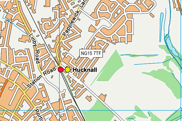 NG15 7TF map - OS VectorMap District (Ordnance Survey) NG15 7TF map - OS VectorMap District (Ordnance Survey)