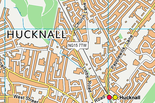 NG15 7TW map - OS VectorMap District (Ordnance Survey) NG15 7TW map - OS VectorMap District (Ordnance Survey)