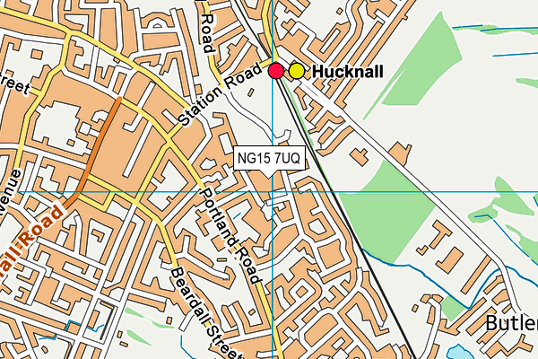 NG15 7UQ map - OS VectorMap District (Ordnance Survey) NG15 7UQ map - OS VectorMap District (Ordnance Survey)